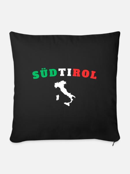 Südtirol - Sofakissenbezug 45 x 45 cm - Schwarz