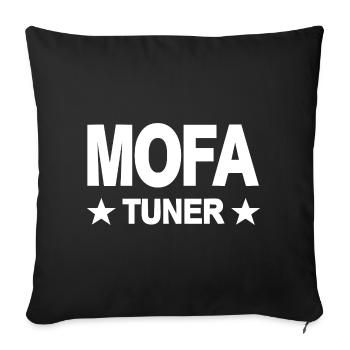 Moped - Sofa pillowcase 17,3'' x 17,3'' (45 x 45 cm) - black - Front