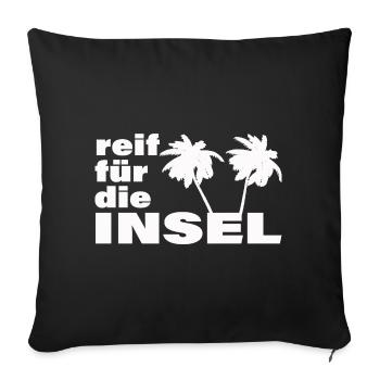 READY FOR THE ISLAND - Sofa pillowcase 17,3'' x 17,3'' (45 x 45 cm) - black - Front