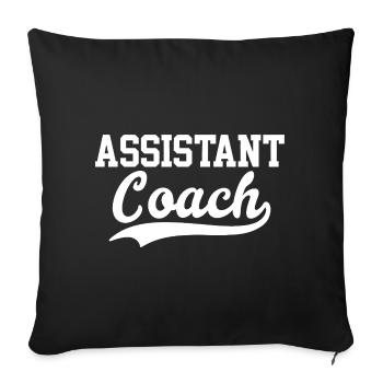 Assistant Coach Sports Team Role - Sofa pillowcase 17,3'' x 17,3'' (45 x 45 cm) - black - Front