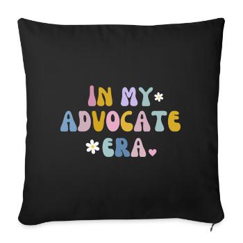 À mon époque d’avocat - Housse de coussin décorative 45 x 45 cm - noir - Devant