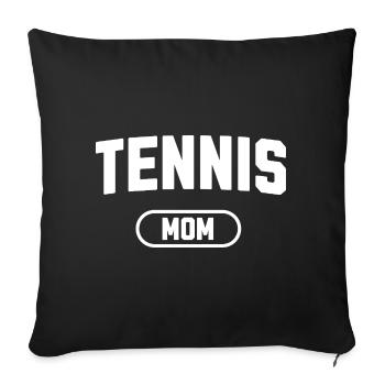 Tennis Mom - Sofa pillowcase 17,3'' x 17,3'' (45 x 45 cm) - black - Front