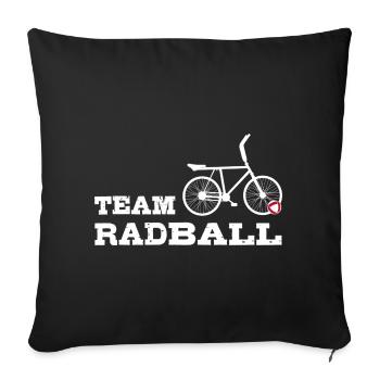 Cyclisme par équipe, Cyclistes de compétition, Cyclisme en salle - Housse de coussin décorative 45 x 45 cm - noir - Devant