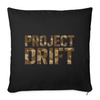 Déclaration de réglage du Camouflage du Projet Drift - Housse de coussin décorative 45 x 45 cm - noir - Devant