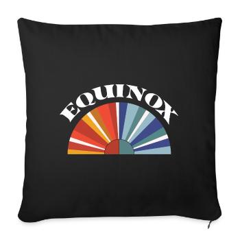 Equinox Happy Easter Ostara - Sofa pillowcase 17,3'' x 17,3'' (45 x 45 cm) - black - Front