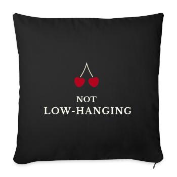 Cerises : Courage pour atteindre une performance supérieure - Housse de coussin décorative 45 x 45 cm - noir - Devant