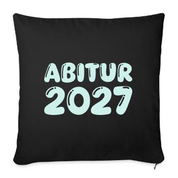 abitur_2027 - Sofakissenbezug 45 x 45 cm - Schwarz - Vorne