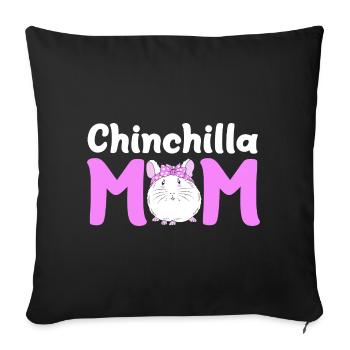 Chinchilla - Housse de coussin décorative 45 x 45 cm - noir - Devant