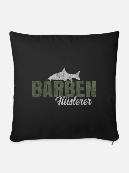Barben Flüsterer - Sofakissenbezug 45 x 45 cm - Schwarz