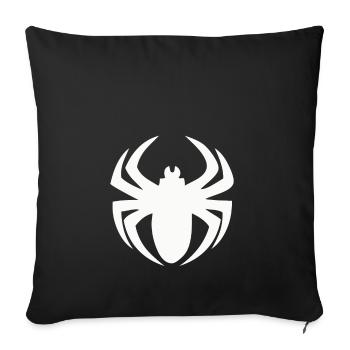 Spinne Spider Spinnenetz Angst Beine Weihnachten - Sofakissenbezug 45 x 45 cm - Schwarz - Vorne