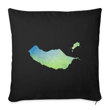 Madeira - Sofakissenbezug 45 x 45 cm - Schwarz - Vorne