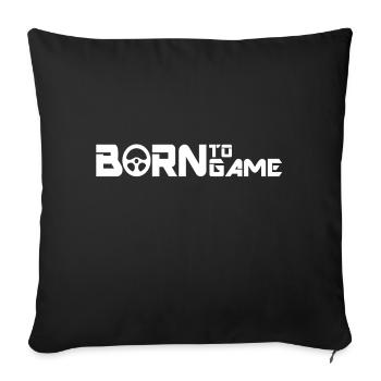 Gaming - Housse de coussin décorative 45 x 45 cm - noir - Devant