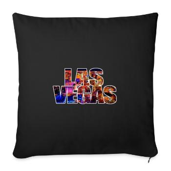Las Vegas - Housse de coussin décorative 45 x 45 cm - noir - Devant