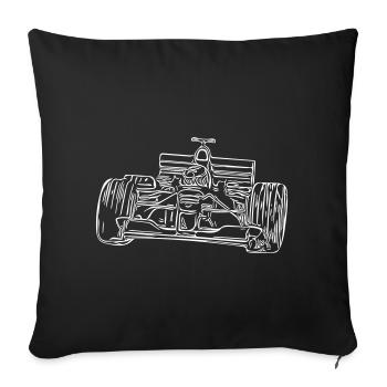 race car - Sofa pillowcase 17,3'' x 17,3'' (45 x 45 cm) - black - Front