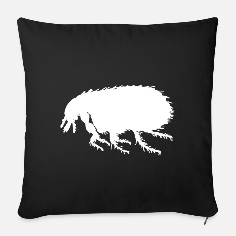 Floh - Sofakissenbezug 45 x 45 cm - Schwarz