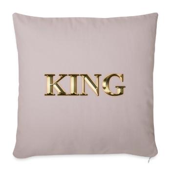 KING - Sofa pillowcase 17,3'' x 17,3'' (45 x 45 cm) - light taupe - Front