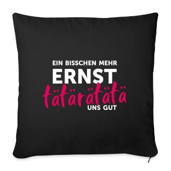Activity: Carnival outfit Carnival disguise - Sofa pillowcase 17,3'' x 17,3'' (45 x 45 cm) - black - Front