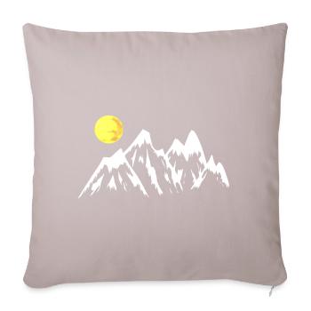 Montagne Montagnes Nature Alpes Sommets Alm Suisse - Housse de coussin décorative 45 x 45 cm - taupe clair - Devant
