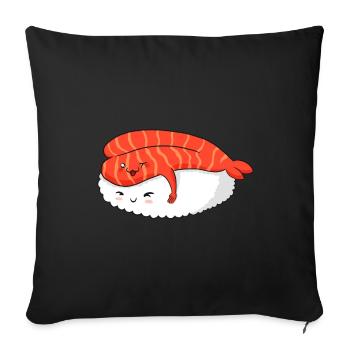 Sushi Love - Housse de coussin décorative 45 x 45 cm - noir - Devant
