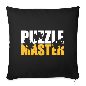 Puzzle - Sofa pillowcase 17,3'' x 17,3'' (45 x 45 cm) - black - Front