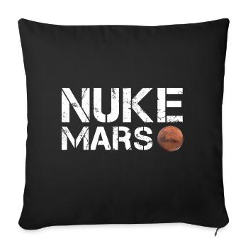 Nuke Mars - Sofa pillowcase 17,3'' x 17,3'' (45 x 45 cm) - black - Front