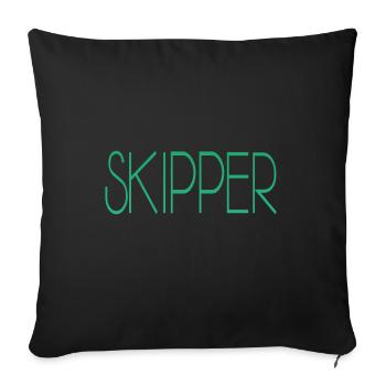 Skipper - Sofakissenbezug 45 x 45 cm - Schwarz - Vorne