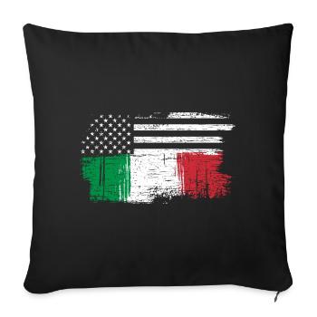 Stars and Tricolore Fusion - Sofa pillowcase 17,3'' x 17,3'' (45 x 45 cm) - black - Front