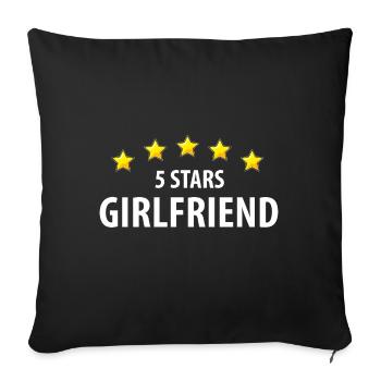 5 Stars Girlfriend - Sofakissenbezug 45 x 45 cm - Schwarz - Vorne