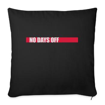 pas de jours de congé devis - Housse de coussin décorative 45 x 45 cm - noir - Devant