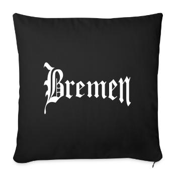 Brême - Housse de coussin décorative 45 x 45 cm - noir - Devant
