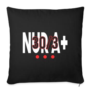 30/3 - only A+ ... - Sofa pillowcase 17,3'' x 17,3'' (45 x 45 cm) - black - Front