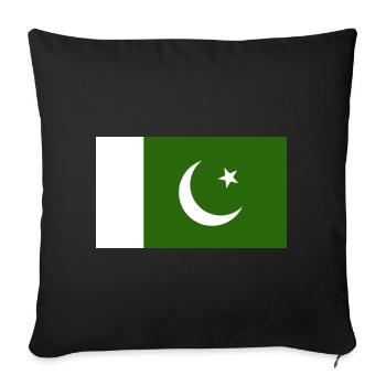 Pakistan National Flagge - Sofakissenbezug 45 x 45 cm - Schwarz - Vorne