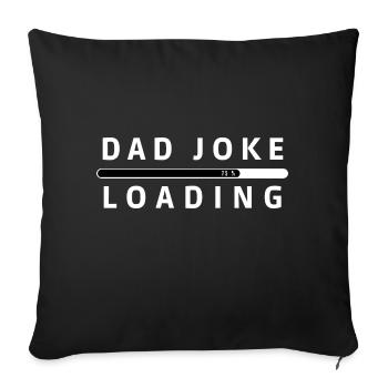 Papa-Witz-Laden - Sofakissenbezug 45 x 45 cm - Schwarz - Vorne