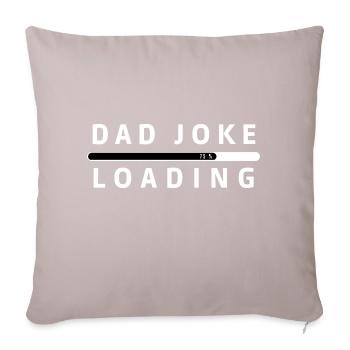 Papa-Witz-Laden - Sofakissenbezug 45 x 45 cm - helles Taupe - Vorne