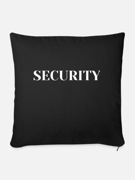 security - Sofakissenbezug 45 x 45 cm - Schwarz