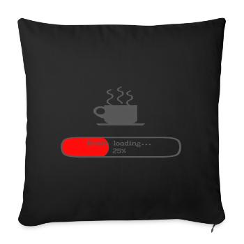 Besoin de café? - Housse de coussin décorative 45 x 45 cm - noir - Devant