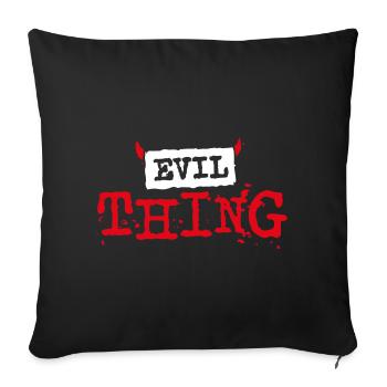 Evil Thing - Sofakissenbezug 45 x 45 cm - Schwarz - Vorne