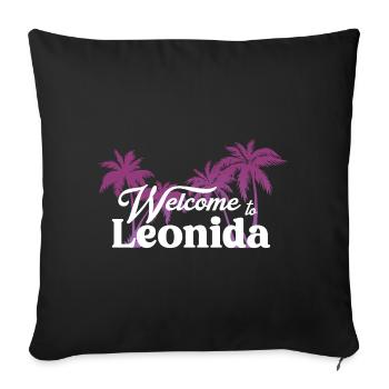 Welcome to Leonida - GTAVI - Housse de coussin décorative 45 x 45 cm - noir - Devant