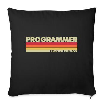 Programmer Nerd Limited Edition - Sofakissenbezug 45 x 45 cm - Schwarz - Vorne