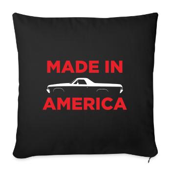 EL CAMINO MADE IN AMERICA - Sofa pillowcase 17,3'' x 17,3'' (45 x 45 cm) - black - Front