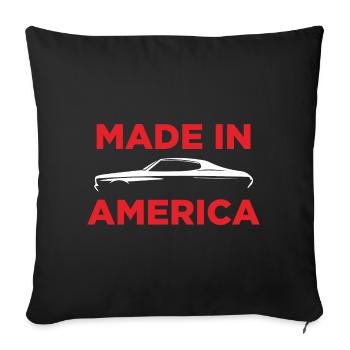 CHEVELLE MADE IN AMERICA - Housse de coussin décorative 45 x 45 cm - noir - Devant
