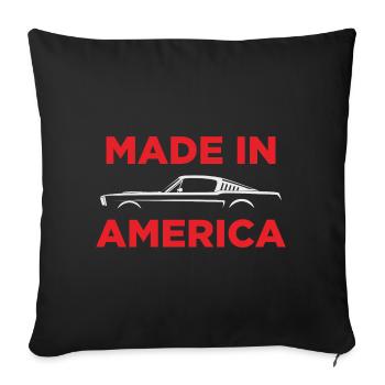MUST4NG FABRIQUÉ EN AMÉRIQUE - Housse de coussin décorative 45 x 45 cm - noir - Devant