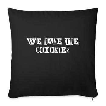 Gardien de but de football Ransom Note - Housse de coussin décorative 45 x 45 cm - noir - Devant