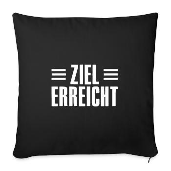 Success Saying for Founder Entrepreneur Startup - Sofa pillowcase 17,3'' x 17,3'' (45 x 45 cm) - black - Front