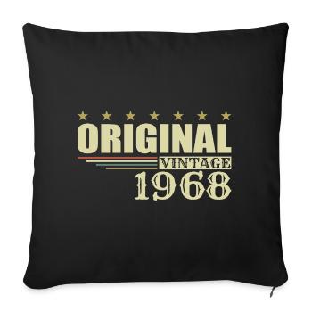 1968 Geburtstag 1968 - Sofakissenbezug 45 x 45 cm - Schwarz - Vorne