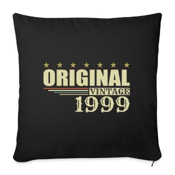 1999 Anniversaire - 1999 - Housse de coussin décorative 45 x 45 cm - noir - Devant