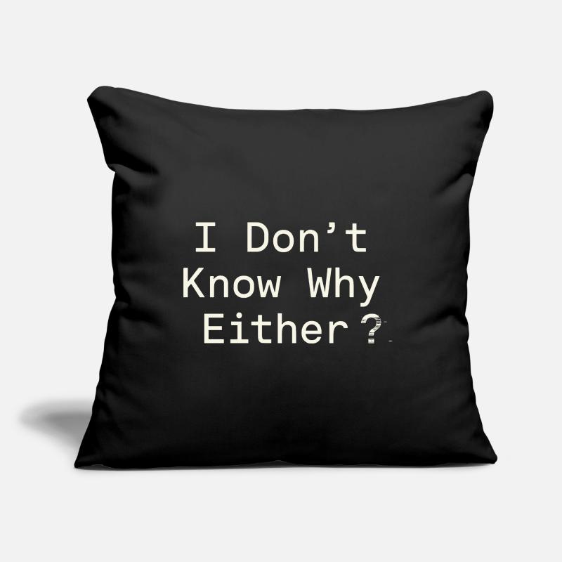 Ethical nihilism, existential humor, Sofa pillowcase 17,3'' x 17,3'' (45 x 45 cm)