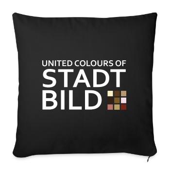 Paysage urbain - Housse de coussin décorative 45 x 45 cm - noir - Devant