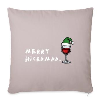 Joyeux Noël de Noël – Noël contre les blagues de Noël - Housse de coussin décorative 45 x 45 cm - taupe clair - Devant