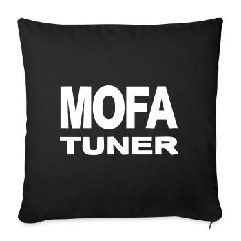 Mobylette - Housse de coussin décorative 45 x 45 cm - noir - Devant
